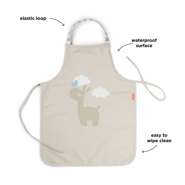 Done By Deer Waterproof Kids Apron - Lalee - Sand