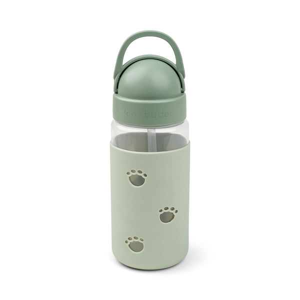 Done By Deer Easy-grip Straw Bottle - Elphee - Green - 350 Ml
