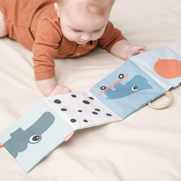 Done By Deer Fold-out Soft Book - Deer Friends - Colour Mix