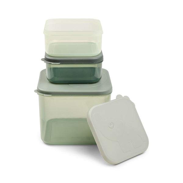 Done By Deer Food Storage Container Set L - Elphee - Green