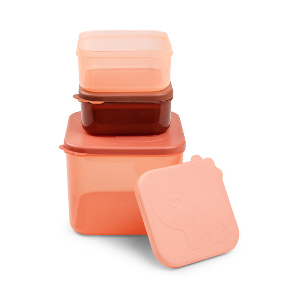 Done By Deer Food Storage Container Set L - Elphee - Papaya