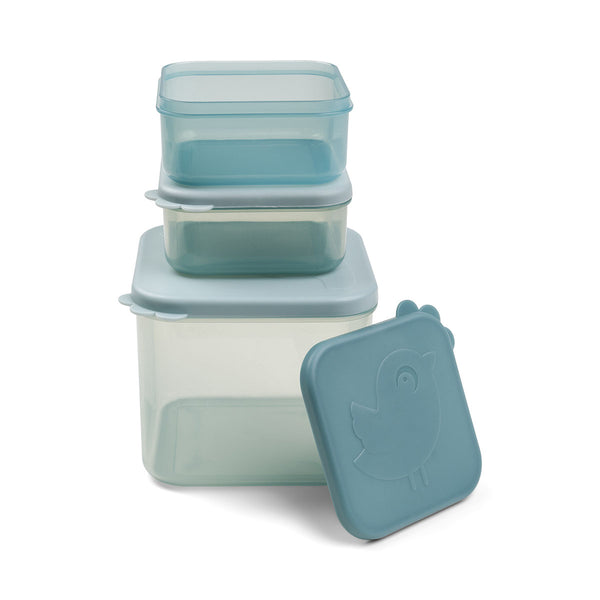Done By Deer Food Storage Container Set M - Elphee - Blue