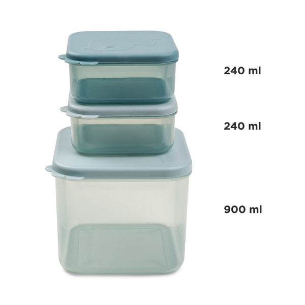 Done By Deer Food Storage Container Set M - Elphee - Blue