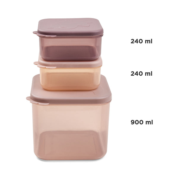 Done By Deer Food Storage Container Set M - Elphee - Powder