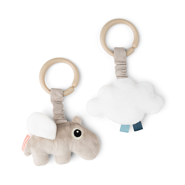 Done By Deer Hanging Activity Toy 2 Pcs - Happy Clouds - Sand