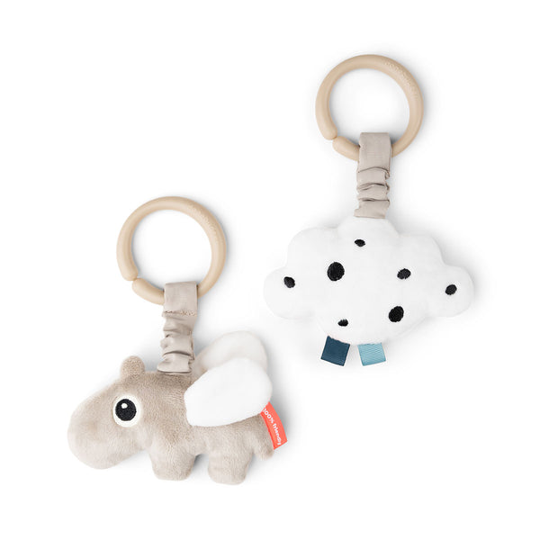 done by deer Hanging activity toy 2 pcs - Happy clouds - Sand