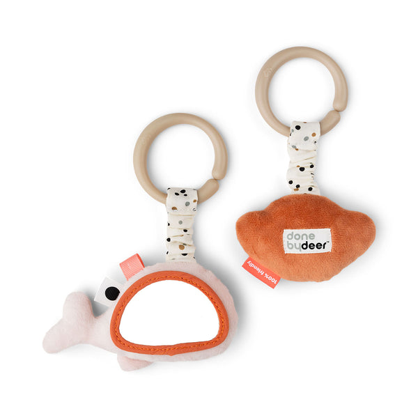 Done By Deer Hanging Activity Toy 2 Pcs - Wally - Powder