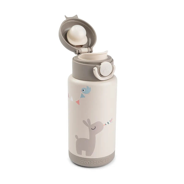 Done By Deer Insulated Bottle - Celebration - Sand - 340 Ml