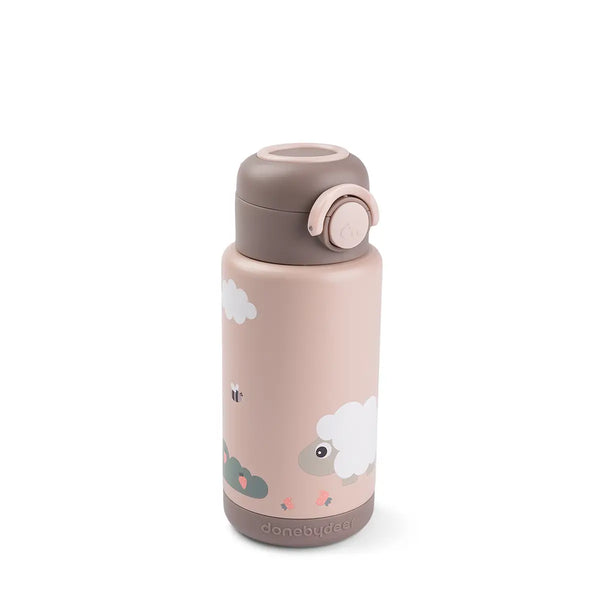 done by deer Insulated bottle - Tiny farm - Powder - 340 ml