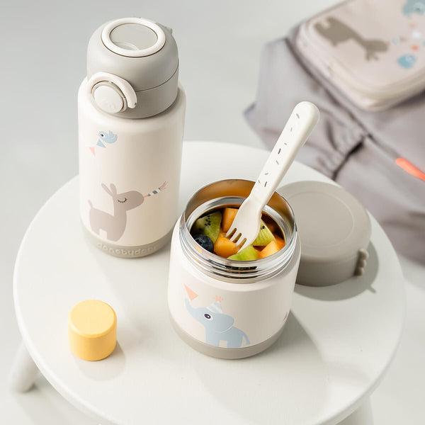 Done By Deer Insulated Food Jar - Celebration - Sand - 300 Ml