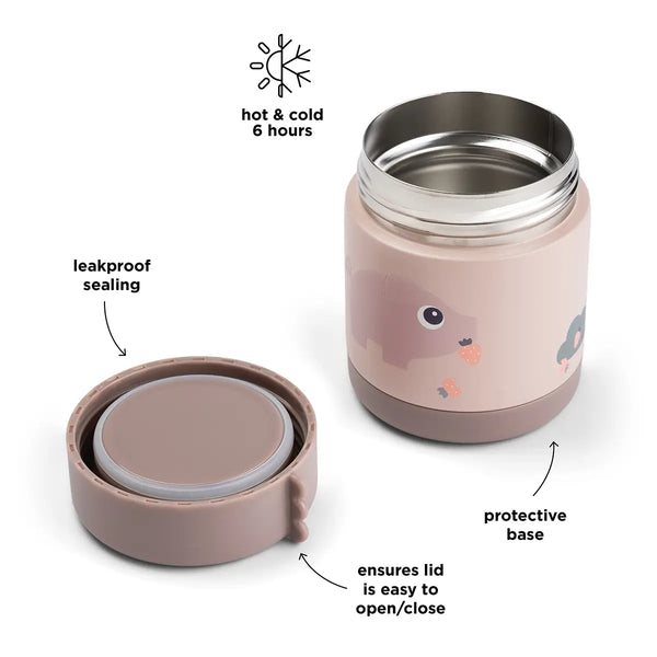 Done By Deer Insulated Food Jar - Tiny Farm - Powder - 300 Ml