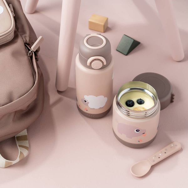 Done By Deer Insulated Food Jar - Tiny Farm - Powder - 300 Ml