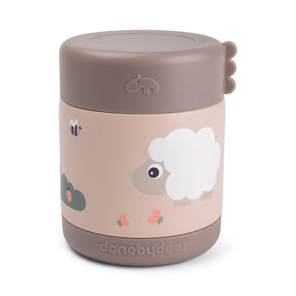 done by deer Insulated food jar - Tiny farm - Powder - 300 ml
