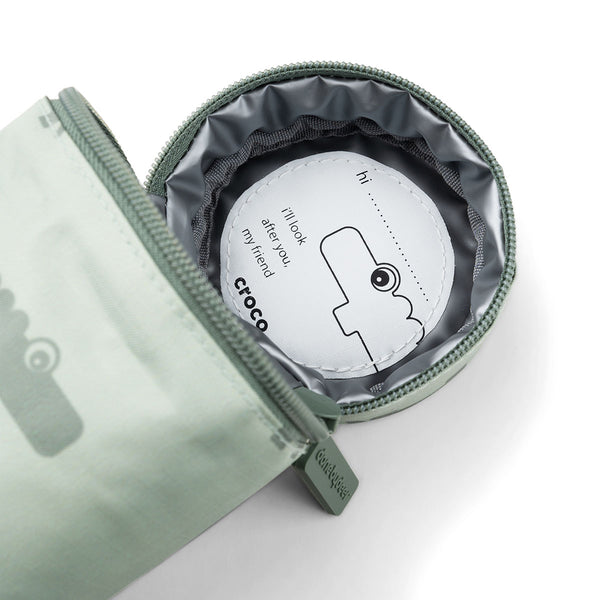 Done By Deer Kids Insulated Bottle Holder - Croco - Green