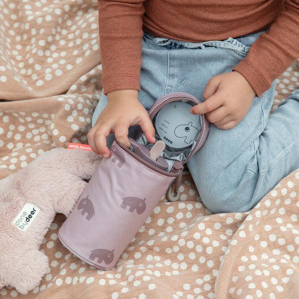 Done By Deer Kids Insulated Bottle Holder - Croco - Green