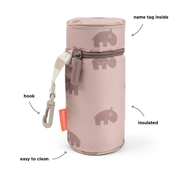 Done By Deer Kids Insulated Bottle Holder - Ozzo - Powder