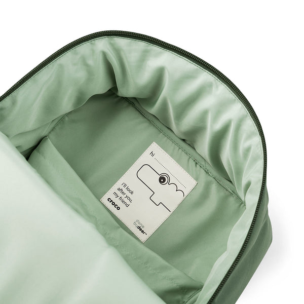 Done By Deer Kids Quilted Backpack - Croco - Green - 9 6 L