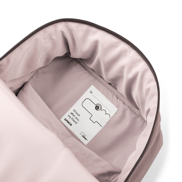 Done By Deer Kids Quilted Backpack - Croco - Powder - 9 6 L