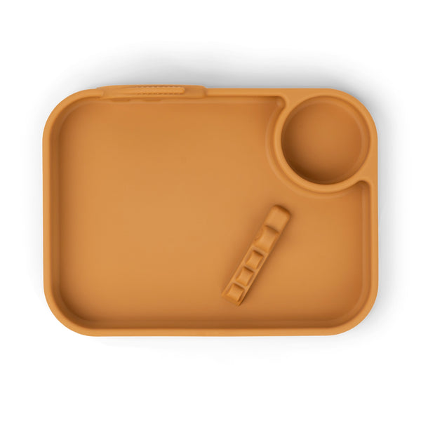 Done By Deer Peekaboo Compartment Plate - Deer Friends - Mustard