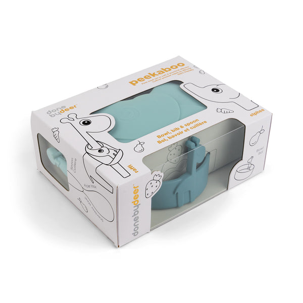 Done By Deer Peekaboo First Meal Set - Deer Friends - Blue