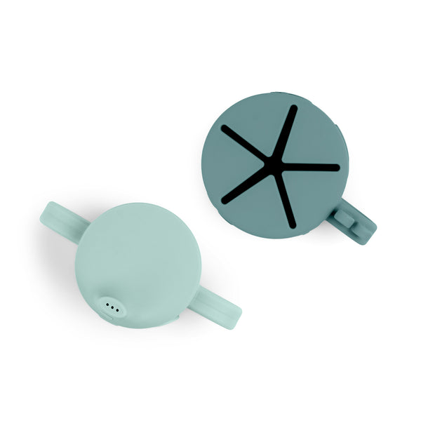 Done By Deer Peekaboo Spout/snack Cup Set - Deer Friends - Blue