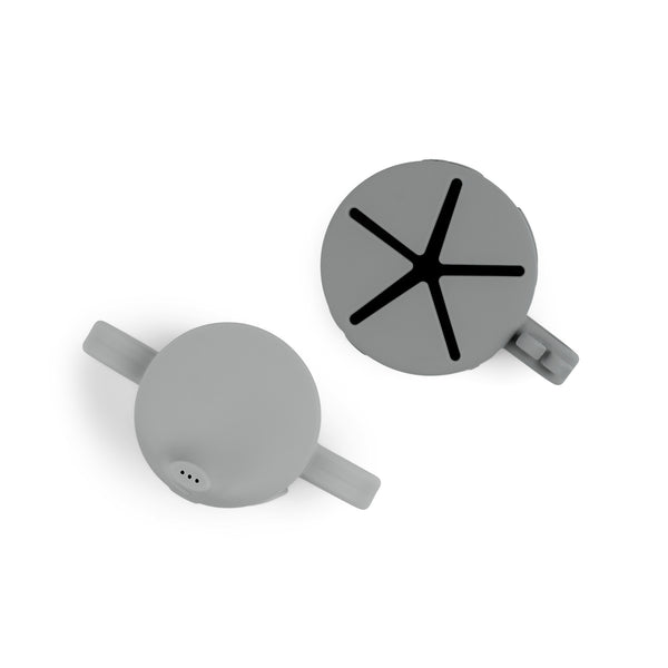 Done By Deer Peekaboo Spout/snack Cup Set - Deer Friends - Grey