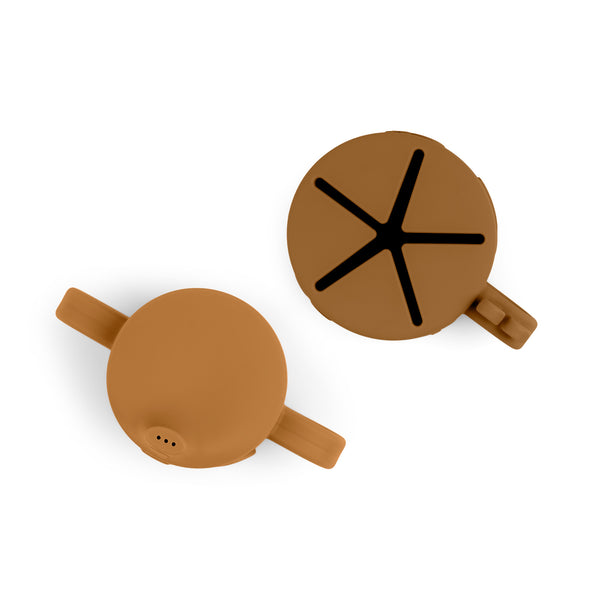 Done By Deer Peekaboo Spout/snack Cup Set - Deer Friends - Mustard