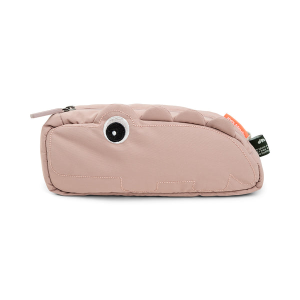 Done By Deer Quilted Cross-over Kids Bag - Croco - Powder