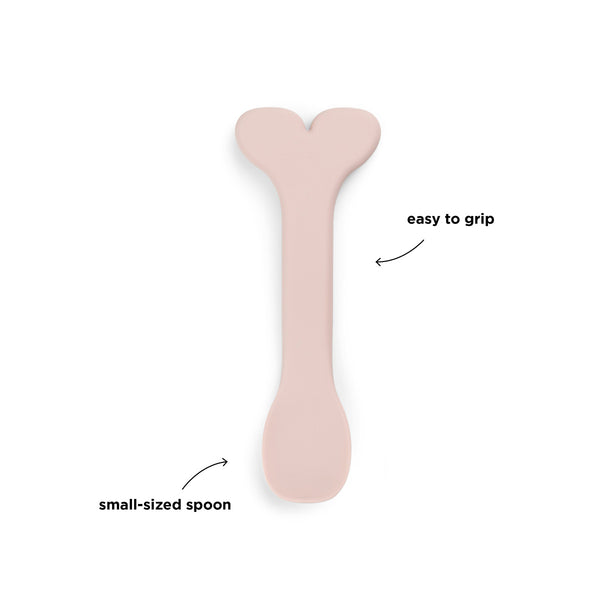 Done By Deer Silicone Baby Spoon 3-pack - Wally - Powder