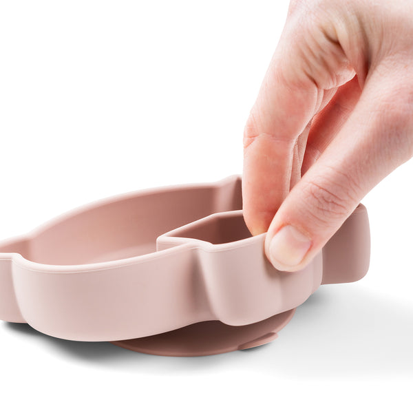 Done By Deer Silicone Stick&Stay Snack Plate - Birdee - Powder