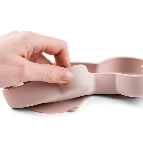 Done By Deer Silicone Stick&Stay Snack Plate - Lalee - Powder