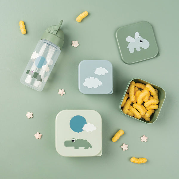 Done By Deer Snack Box Set 3 Pcs - Happy Clouds - Green