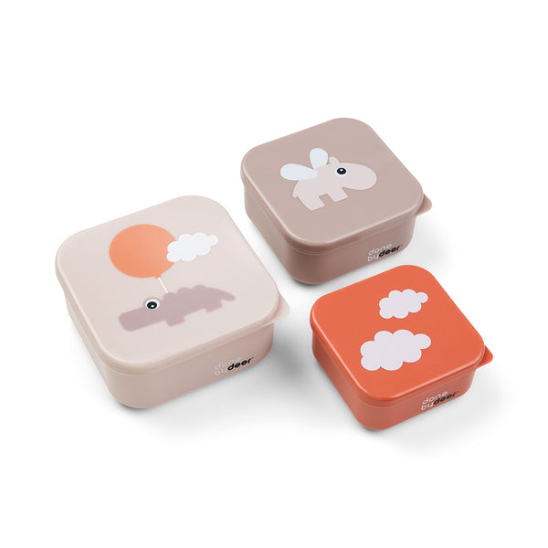 done by deer Snack box set 3 pcs - Happy clouds - Powder