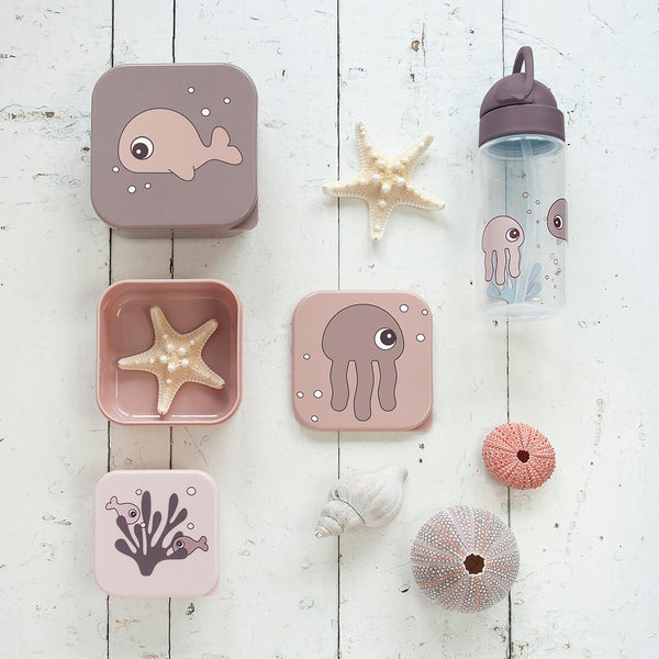 Done By Deer Snack Box Set 3 Pcs - Sea Friends - Powder