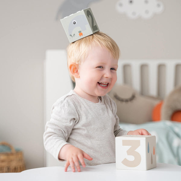 Done By Deer Stacking Cubes 5 Pcs - Deer Friends - Colour Mix