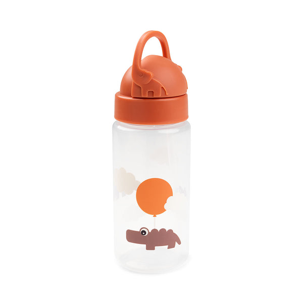 Done By Deer Straw Bottle - Happy Clouds - Papaya - 350 Ml