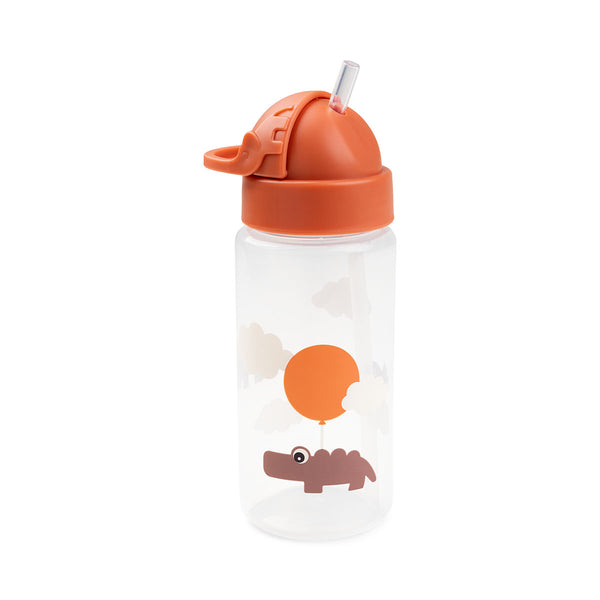 done by deer Straw bottle - Happy clouds - Papaya - 350 ml