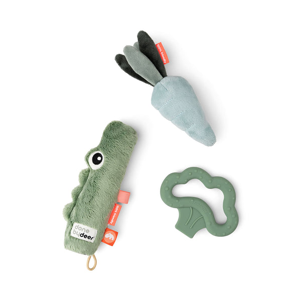 done by deer Tiny activity toy set 3 pcs - Croco - Green
