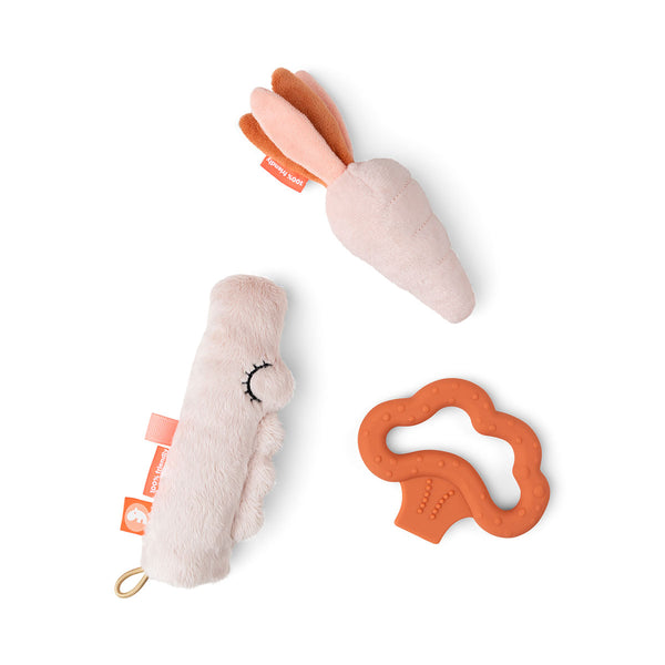 Done By Deer Tiny Activity Toy Set 3 Pcs - Croco - Powder