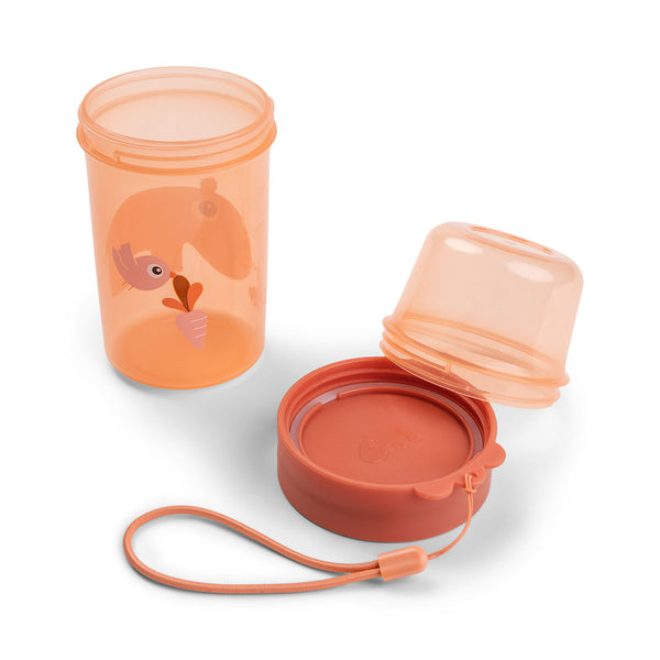 Done By Deer To Go 2-way Snack Container L - Ozzo - Papaya