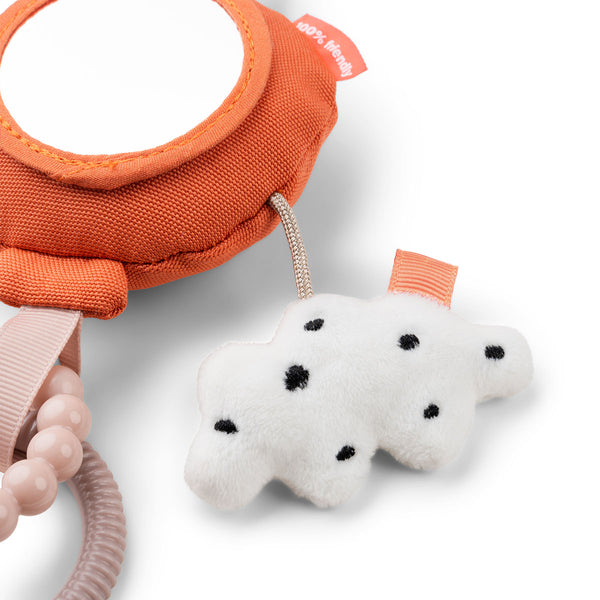 Done By Deer To Go Activity Mirror - Happy Clouds - Papaya