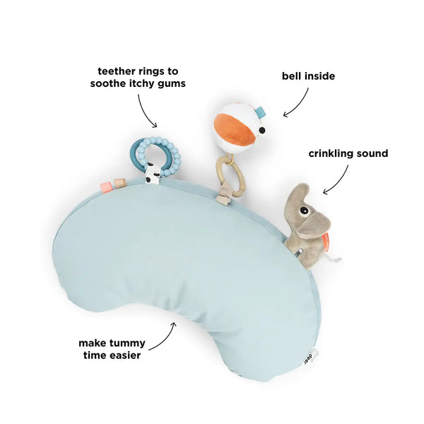 Done By Deer Tummy Time Activity Pillow - Playground - Blue