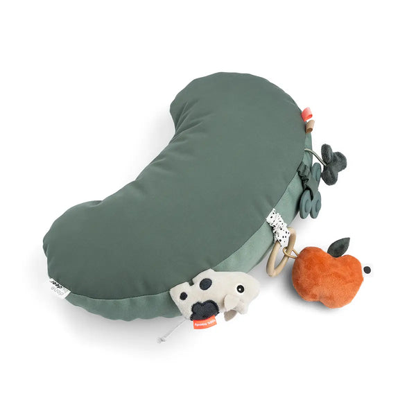 done by deer Tummy time activity pillow - Tiny farm - Green