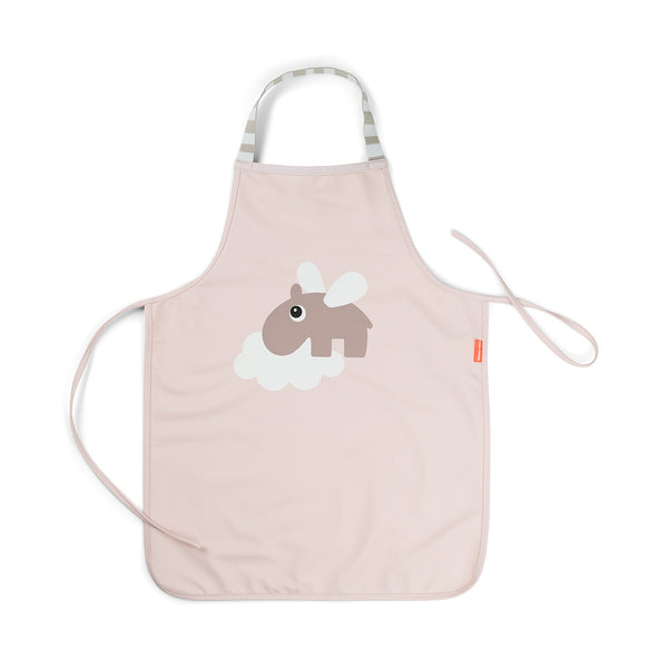 done by deer Waterproof kids apron - Happy clouds - Powder