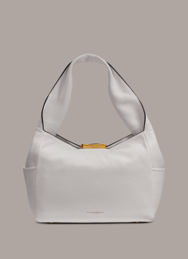 donna karan AMAGANSETT SHOULDER BAG Brilliant White