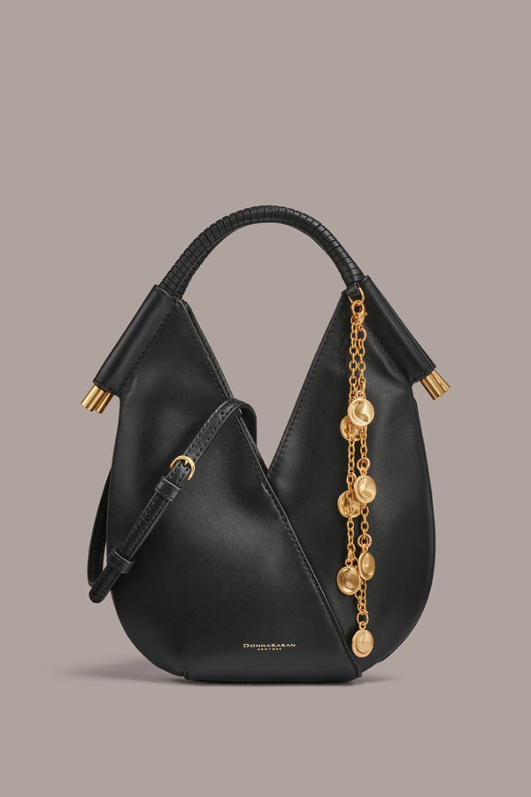 donna karan BALDWIN CHARMS MINI CROSSBODY BAG Black