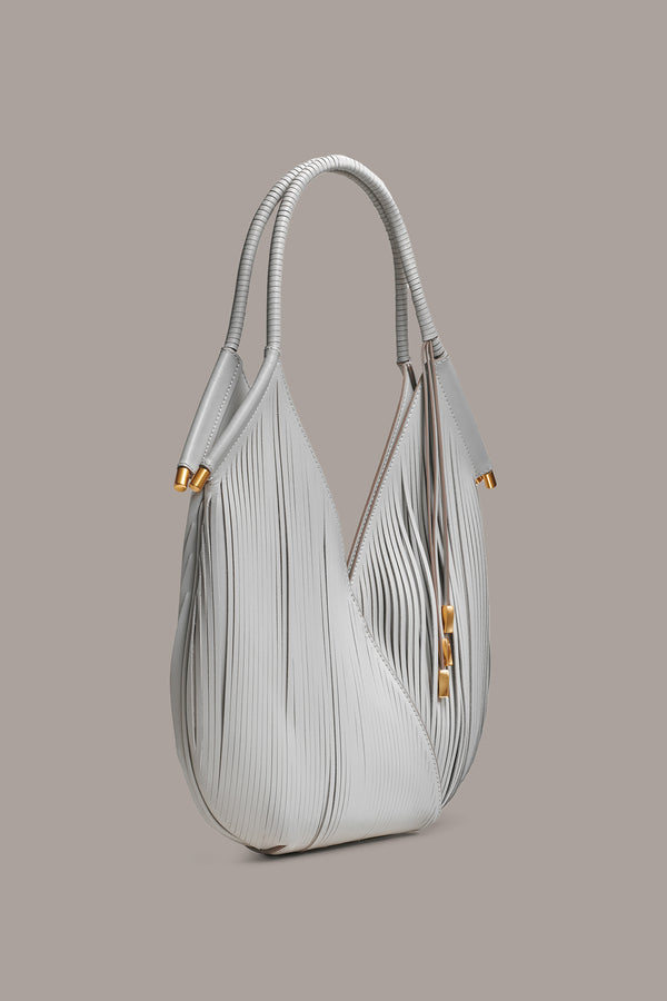 Donna Karan BALDWIN LASER-CUT MINI SHOULDER BAG Zinc