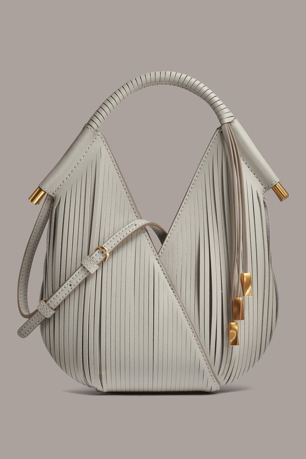 donna karan BALDWIN MINI LASER-CUT CROSSBODY BAG Zinc