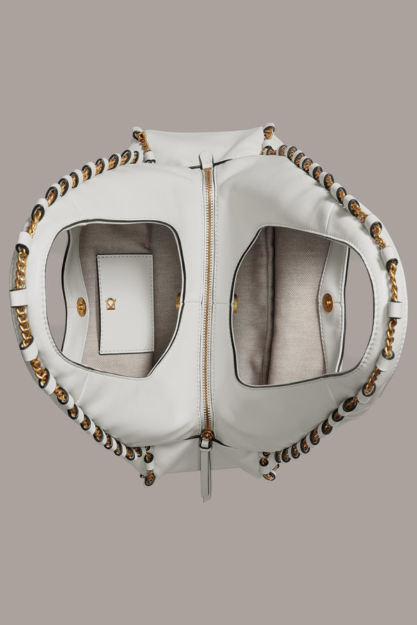 Donna Karan BATISTE SMALL SHOULDER BAG BRILLIANT WHITE