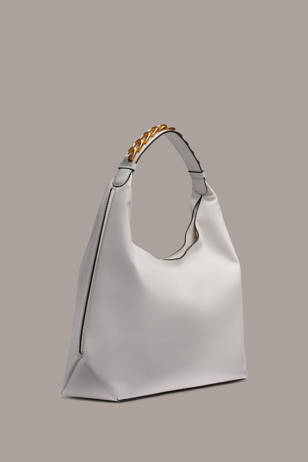 Donna Karan BELLMORE SMALL SHOULDER BAG Brilliant White